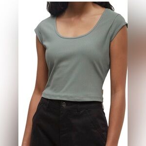 NWT Tentree Piper scoop neck crop t shirt